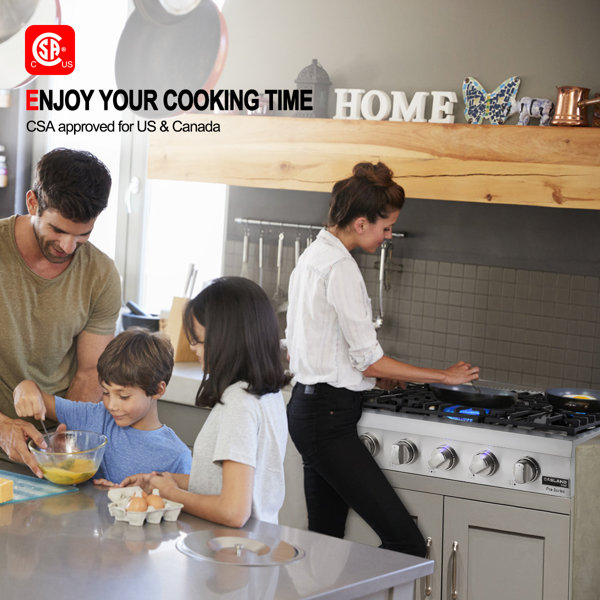 Gaslandchef Gasland Chef 36'' Stainless Steel Natural Gas 6 Burner